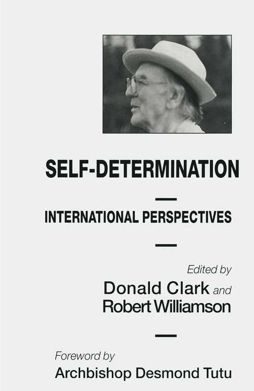 Book cover of Self-Determination: International Perspectives (1st ed. 1996)