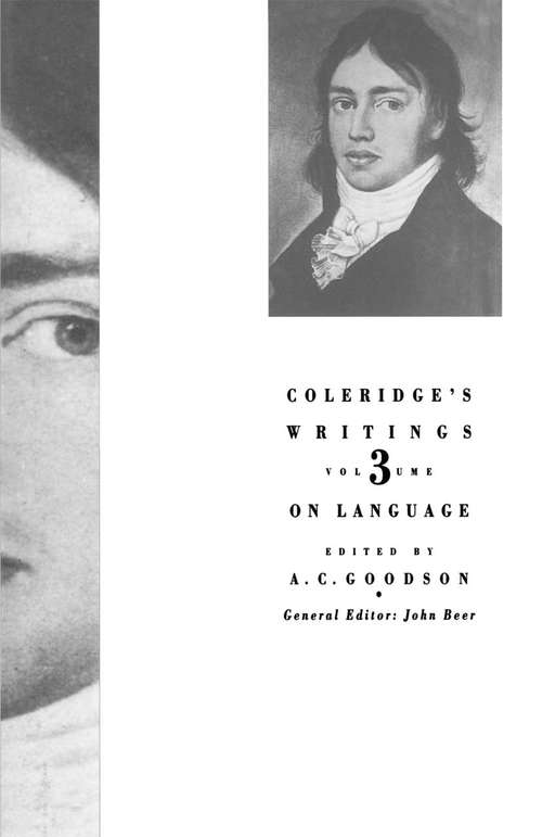 Book cover of On Language (1st ed. 1998) (Coleridge's Writings)