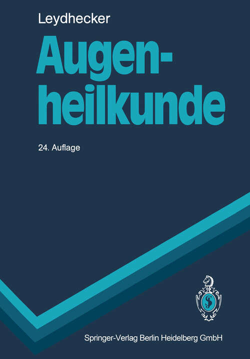 Book cover of Augenheilkunde (24. Aufl. 1990) (Springer-Lehrbuch)