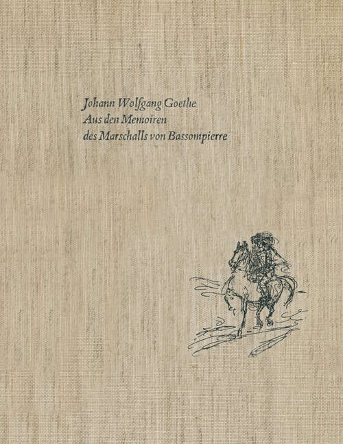 Book cover of Aus den Memoiren des Marschalls von Bassompierre (1974)