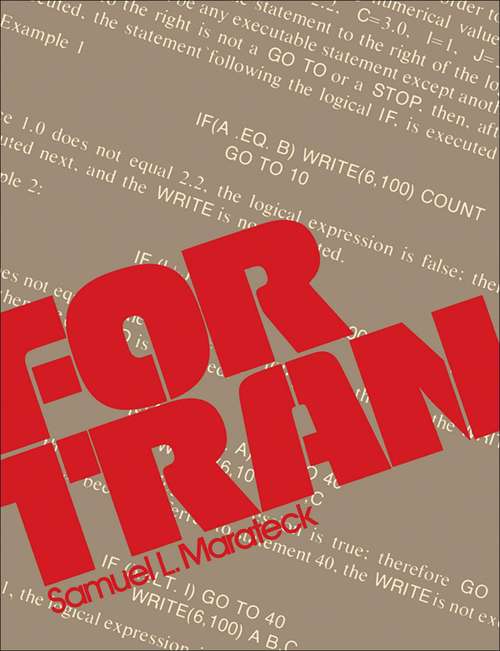 Book cover of FORTRAN