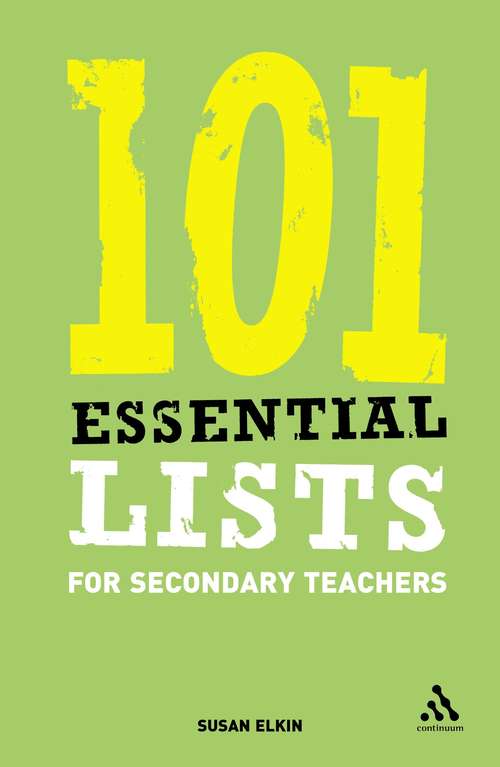 Book cover of 101 Essential Lists for Secondary Teachers (101 Essential Lists)