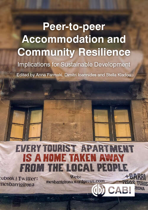 Book cover of Peer-to-peer Accommodation and Community Resilience: Implications for Sustainable Development