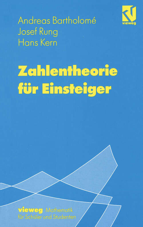 Book cover of Zahlentheorie für Einsteiger (1995)