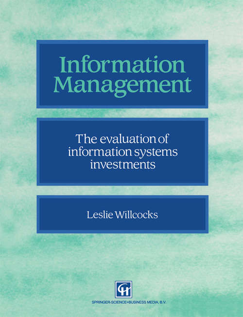 Book cover of Information management: The evaluation of information systems investments (1994)