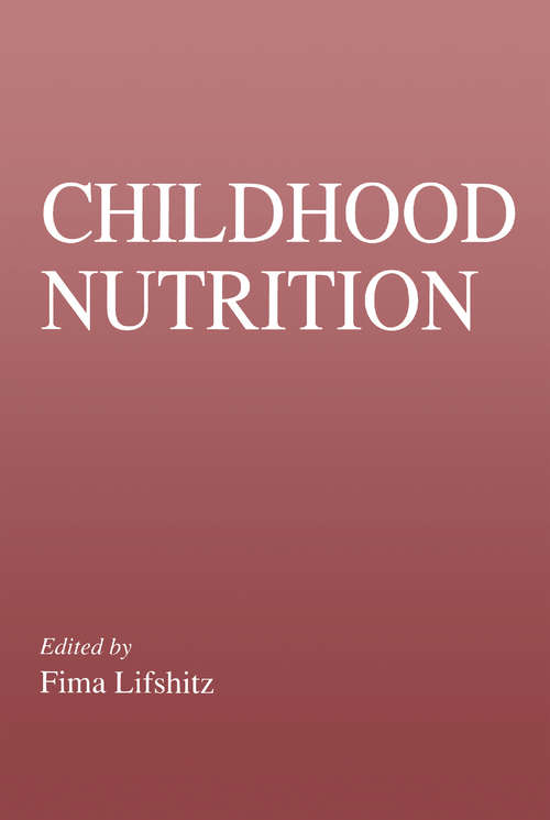 Book cover of Childhood Nutrition