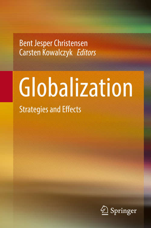Book cover of Globalization: Strategies and Effects