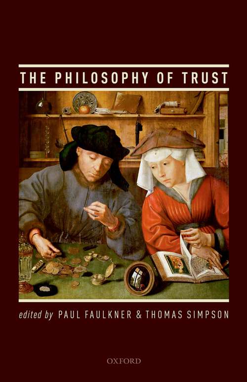 Book cover of The Philosophy of Trust