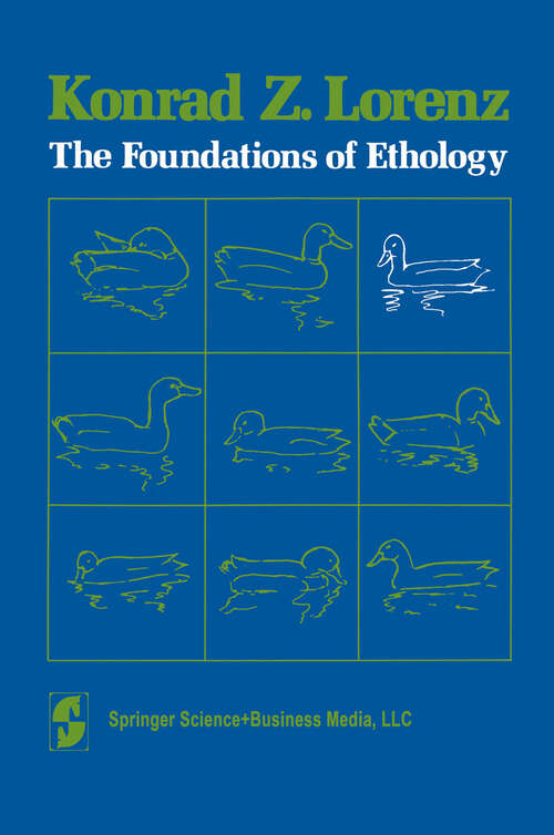 Book cover of The Foundations of Ethology (1981)