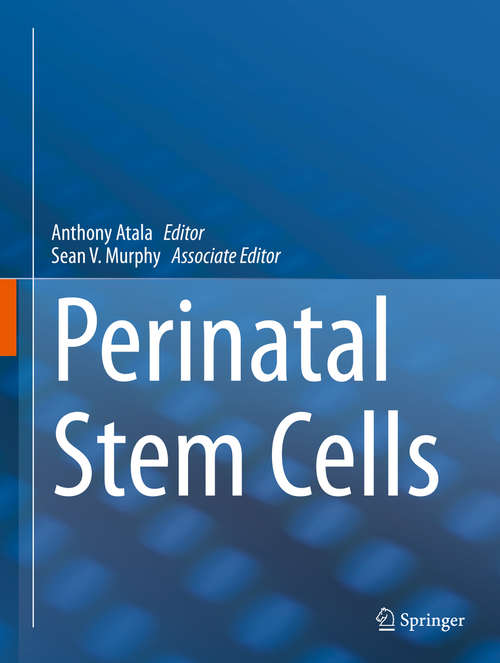 Book cover of Perinatal Stem Cells (2014)