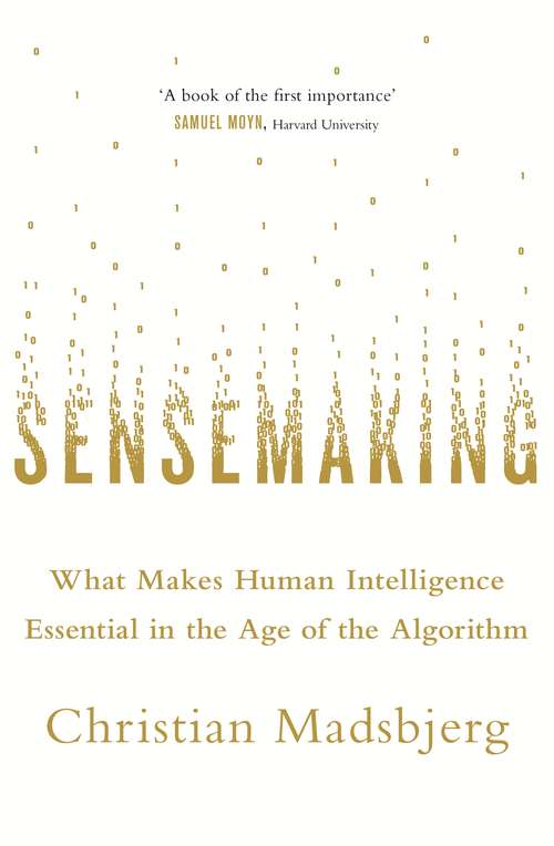 Book cover of Sensemaking: What Makes Human Intelligence Essential in the Age of the Algorithm