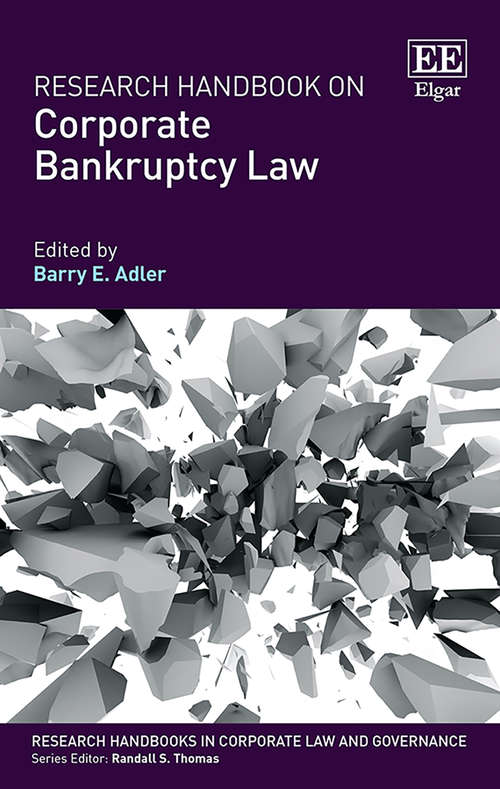 Book cover of Research Handbook on Corporate Bankruptcy Law (Research Handbooks in Corporate Law and Governance series)