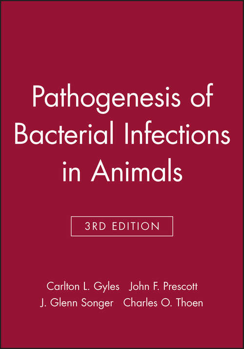 Book cover of Pathogenesis of Bacterial Infections in Animals (3)