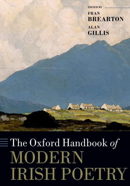 Book cover of The Oxford Handbook of Modern Irish Poetry (Oxford Handbooks)