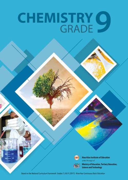 Book cover of Chemistry class 9 - MIE