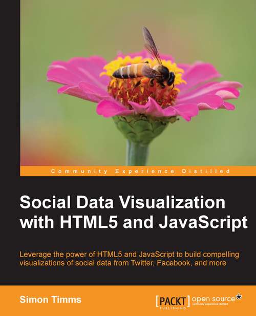 Book cover of Social Data Visualization with HTML5 and JavaScript