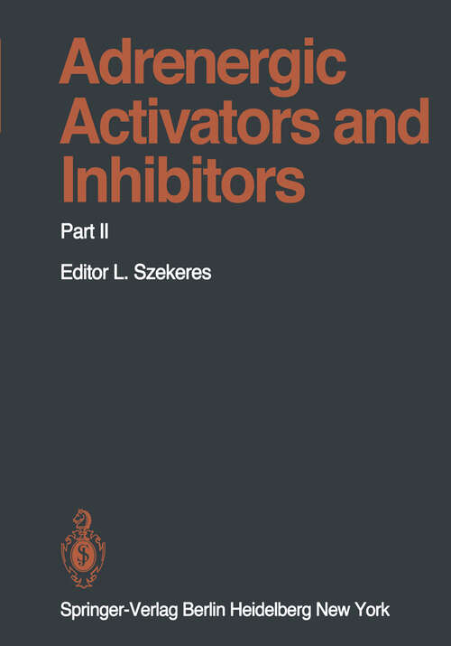 Book cover of Adrenergic Activators and Inhibitors: Part II (1981) (Handbook of Experimental Pharmacology: 54 / 2)