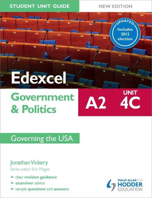 Book cover of Edexcel A2 Student Unit Guide: Governing the USA (PDF)