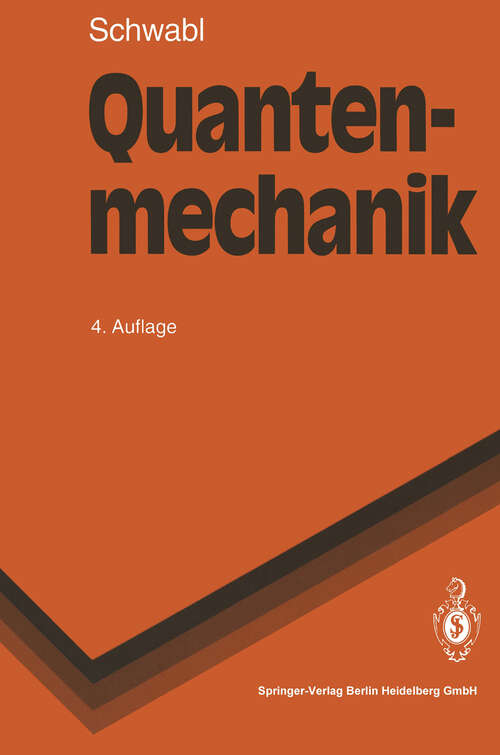Book cover of Quantenmechanik (4. Aufl. 1993) (Springer-Lehrbuch)