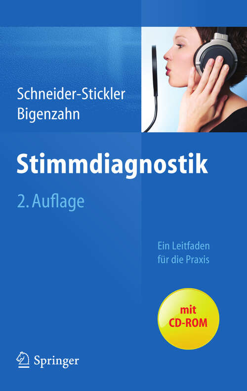 Book cover of Stimmdiagnostik: Ein Leitfaden für die Praxis (2. Aufl. 2013)