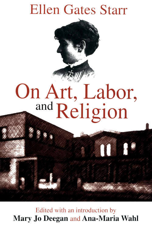 Book cover of On Art, Labor, and Religion