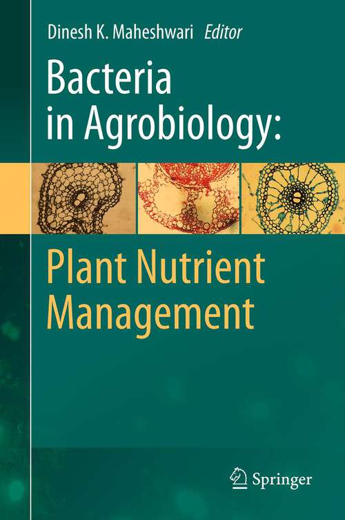 Book cover of Bacteria in Agrobiology: Plant Nutrient Management (2011)