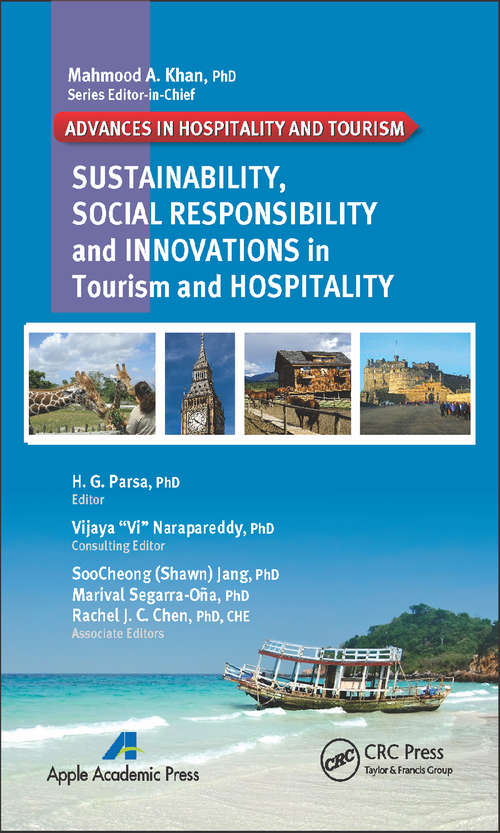 Book cover of Sustainability, Social Responsibility, and Innovations in the Hospitality Industry