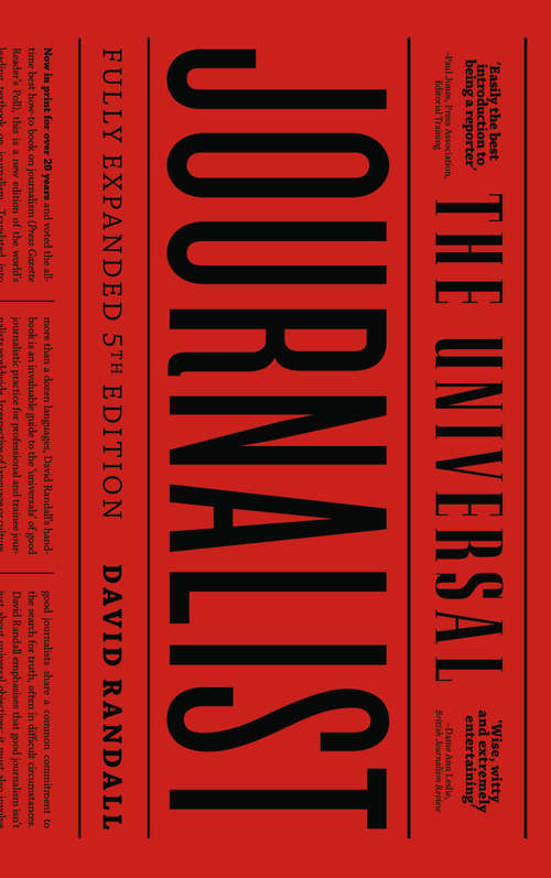 Book cover of The Universal Journalist - Fifth Edition