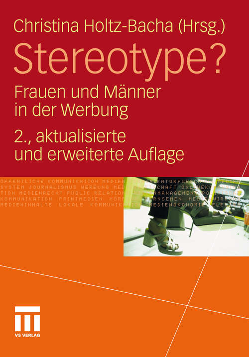 Book cover of Stereotype?: Frauen und Männer in der Werbung (2. Aufl. 2011)