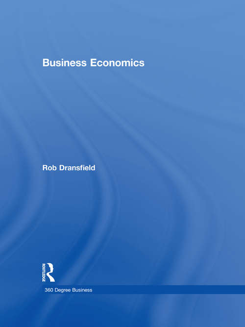 Book cover of Business Economics (360 Degree Business)