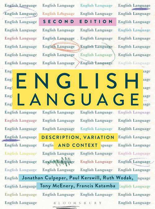 Book cover of English Language: Description, Variation and Context