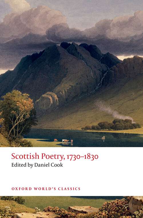 Book cover of Scottish Poetry, 1730-1830 (Oxford World's Classics)