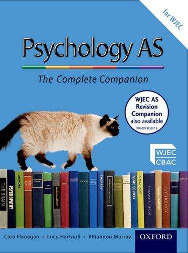 Book cover of Psychology AS: the Complete Companion for WJEC (PDF)