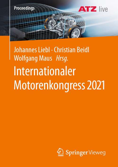 Book cover of Internationaler Motorenkongress 2021 (1. Aufl. 2021) (Proceedings)