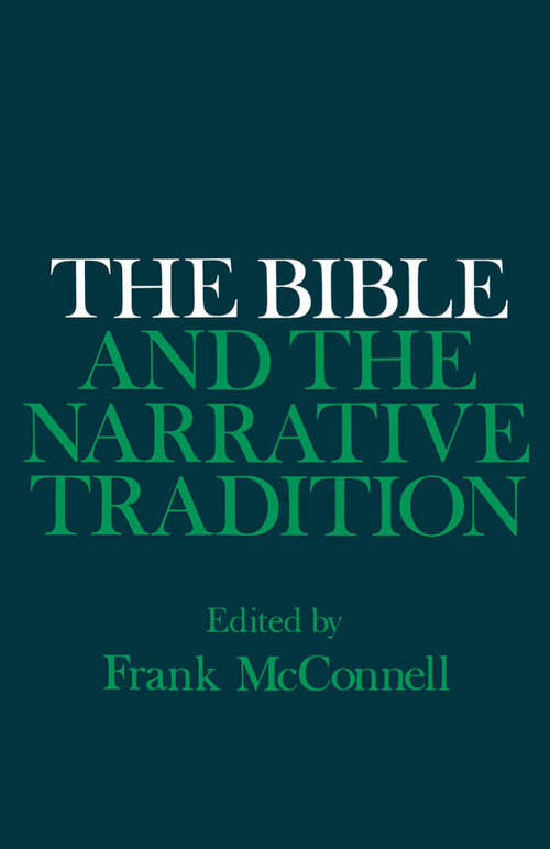 Book cover of The Bible and the Narrative Tradition