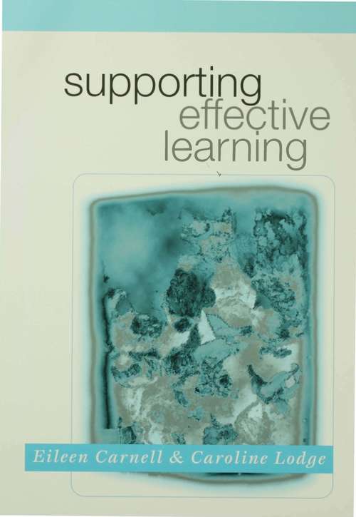 Book cover of Supporting Effective Learning