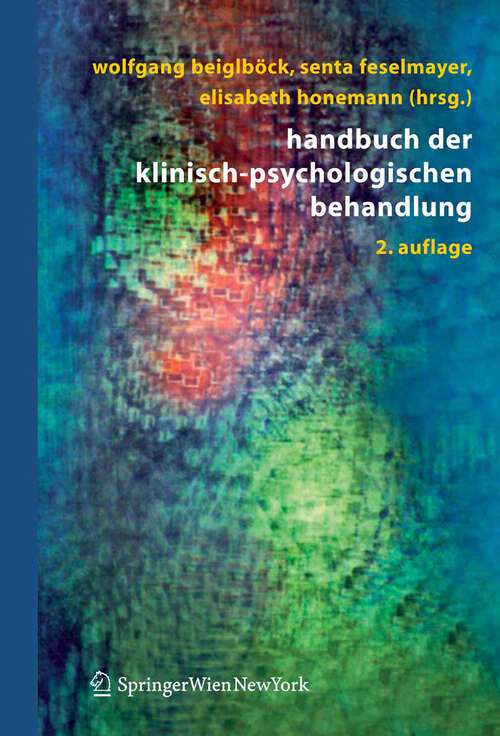 Book cover of Handbuch der klinisch-psychologischen Behandlung (2. Aufl. 2006)