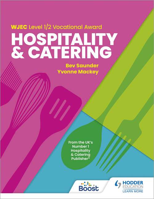 Book cover of WJEC Level 1/2 Vocational Award in Hospitality and Catering