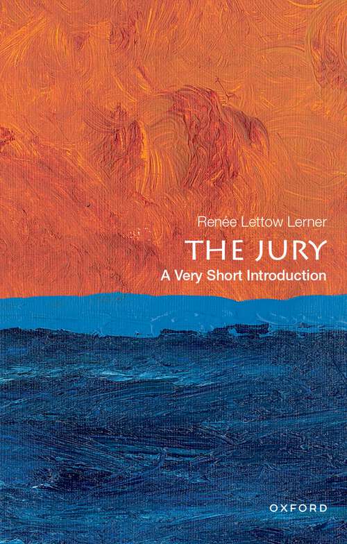 Book cover of The Jury: A Very Short Introduction (Very Short Introductions)