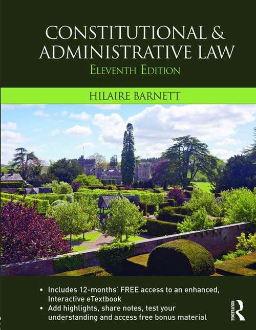 Book cover of Constitutional and Administrative Law (11th edition) (PDF)