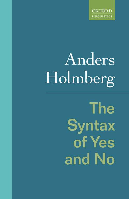 Book cover of The Syntax of Yes and No