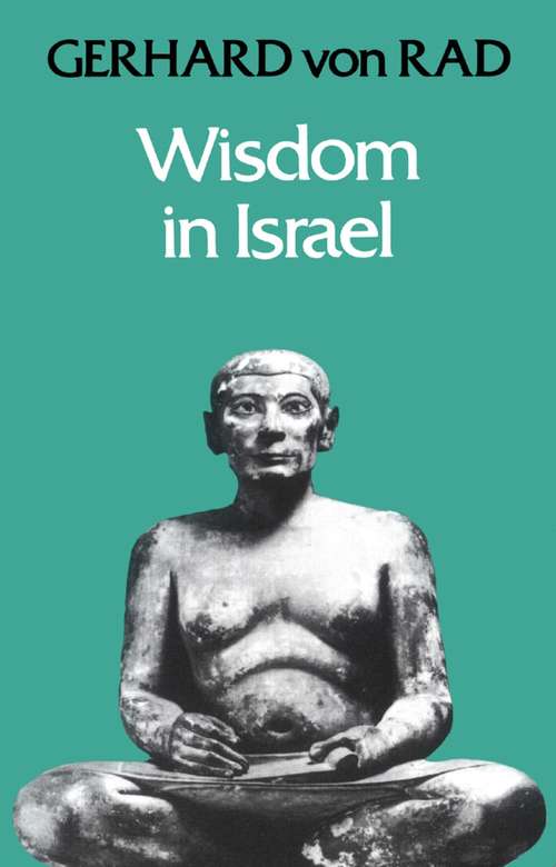 Book cover of Wisdom in Israel