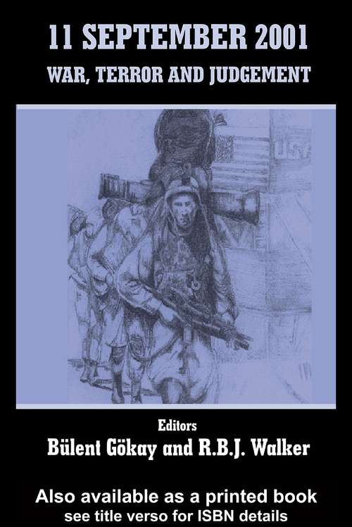 Book cover of 11 September 2001: War, Terror and Judgement