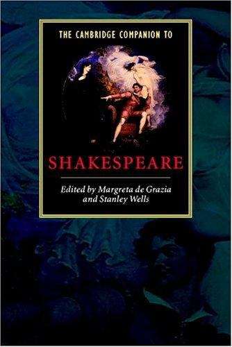 Book cover of The Cambridge Companion to Shakespeare (PDF)
