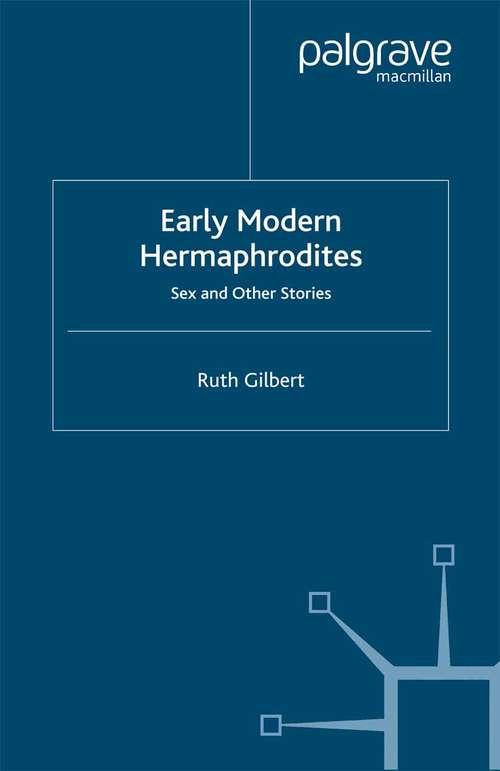 Book cover of Early Modern Hermaphrodites: Sex and Other Stories (2002)