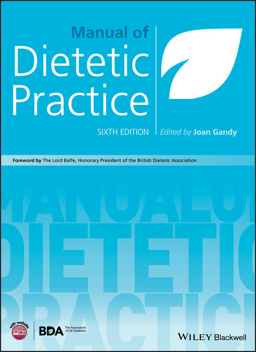 Book cover of Manual of Dietetic Practice (6)