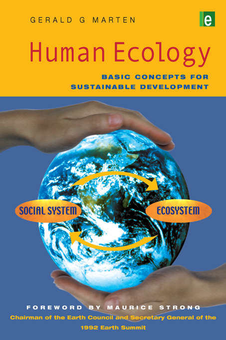 Book cover of Human Ecology: Basic Concepts for Sustainable Development