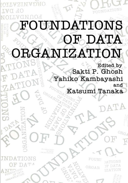 Book cover of Foundations of Data Organization (1987)