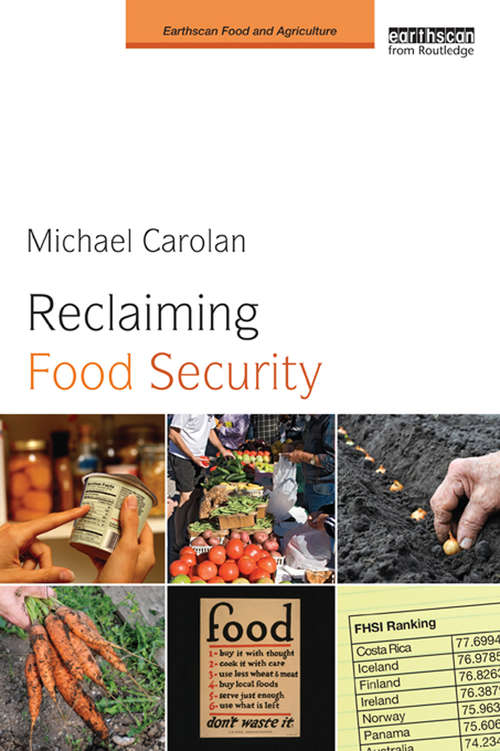 Book cover of Reclaiming Food Security (Earthscan Food and Agriculture)