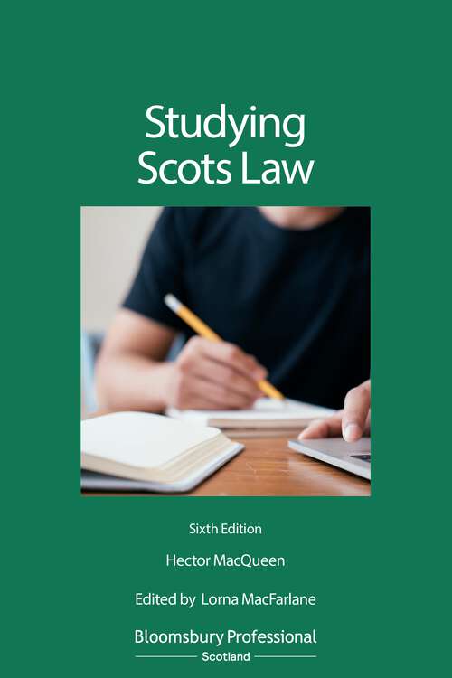 Book cover of Studying Scots Law